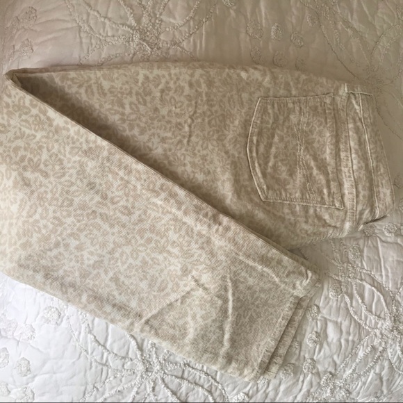 Gap Kids girls size 12 cream/beige patterned cords - Picture 10 of 13